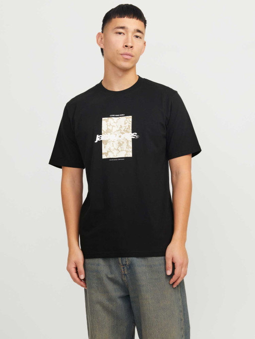 JACK & JONES Tricou Jcotarmac Camo Front Ss Crew Neck Ln