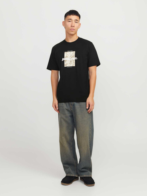JACK & JONES Tricou Jcotarmac Camo Front Ss Crew Neck Ln