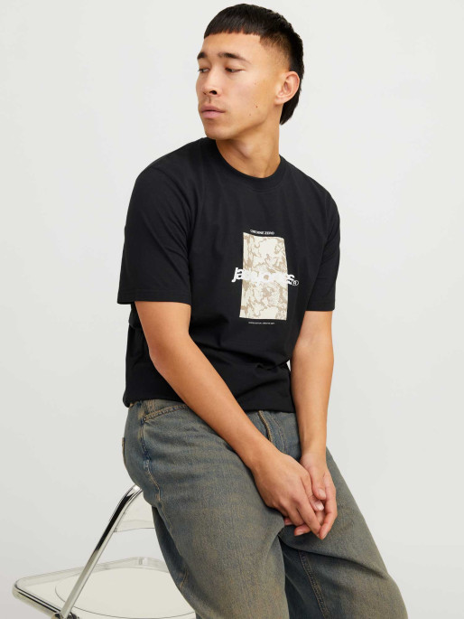 JACK & JONES Tricou Jcotarmac Camo Front Ss Crew Neck Ln