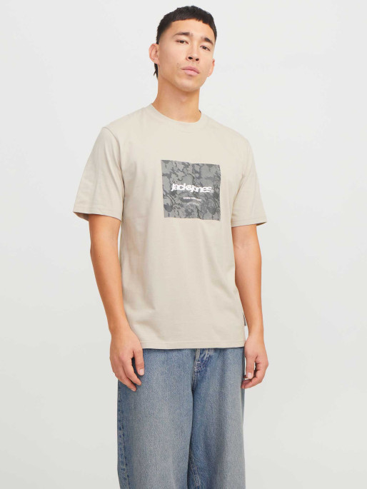 JACK & JONES Tricou Jcotarmac Camo Front Ss Crew Neck Ln