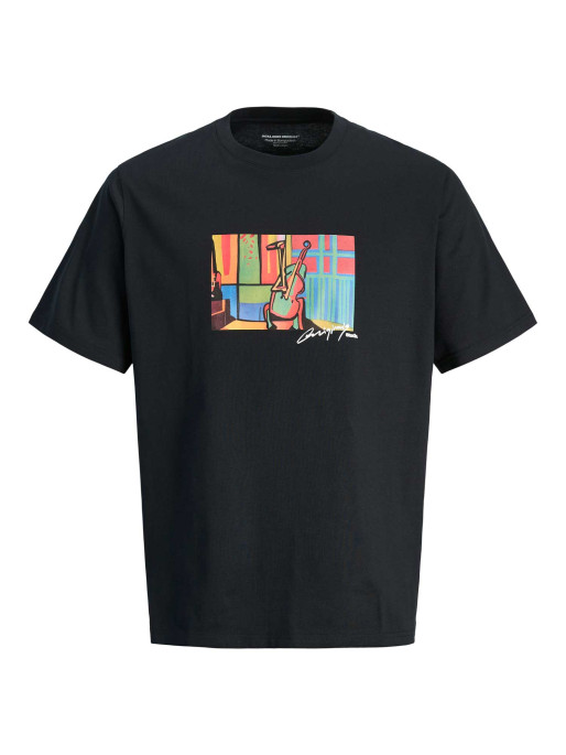 JACK & JONES Tricou Jormanchester Cubism Front Ss Cn