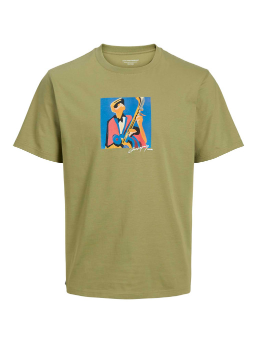 JACK & JONES Tricou Jormanchester Cubism Front Ss Cn