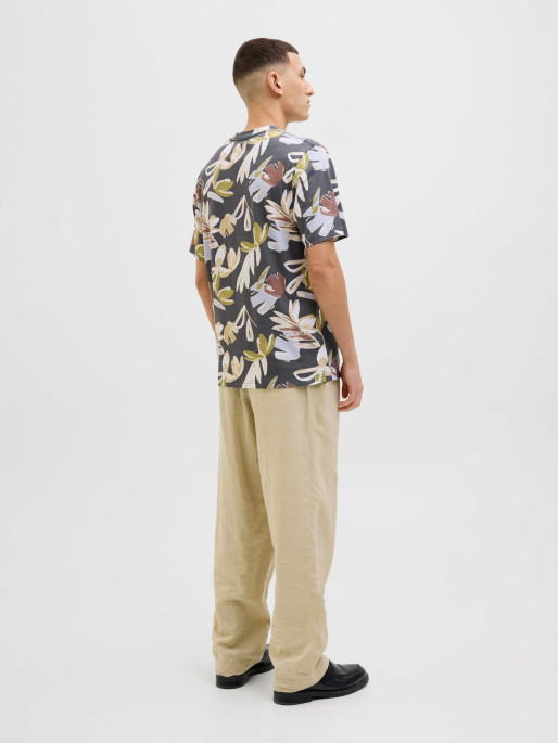 JACK & JONES Men's JORVARENNA AOP TEE SS Crew Neck T-shirt