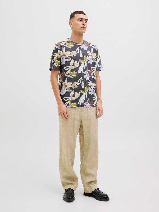 JACK & JONES Men's JORVARENNA AOP TEE SS Crew Neck T-shirt