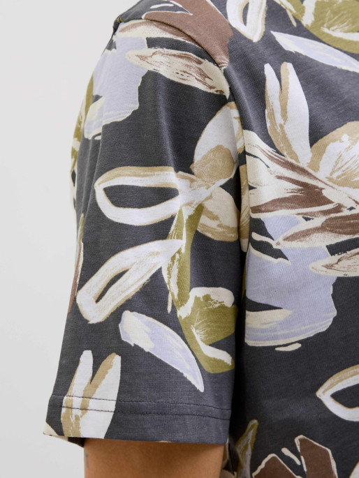 JACK & JONES Men's JORVARENNA AOP TEE SS Crew Neck T-shirt