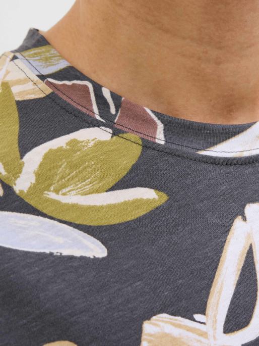 JACK & JONES Men's JORVARENNA AOP TEE SS Crew Neck T-shirt