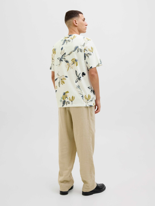 JACK & JONES Men's JORVARENNA AOP TEE SS Crew Neck T-shirt