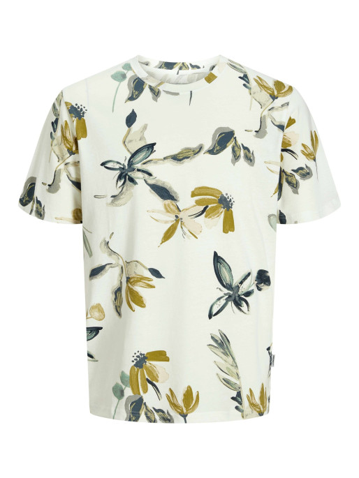 JACK & JONES Men's JORVARENNA AOP TEE SS Crew Neck T-shirt