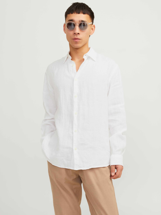 JACK & JONES Camasa Jprcclawrence Linen L/s Sn