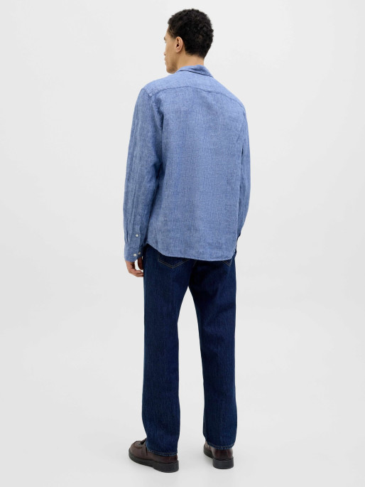 JACK & JONES Camasa Jprcclawrence Linen L/s Sn