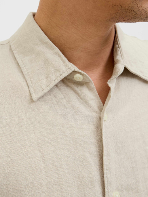 JACK & JONES Camasa Jprcclawrence Linen L/s Sn