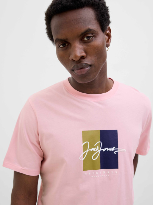 JACK & JONES Men's JORFREDERIKSBERG BOX SCRIPT TEE SS CN LN T-shirt