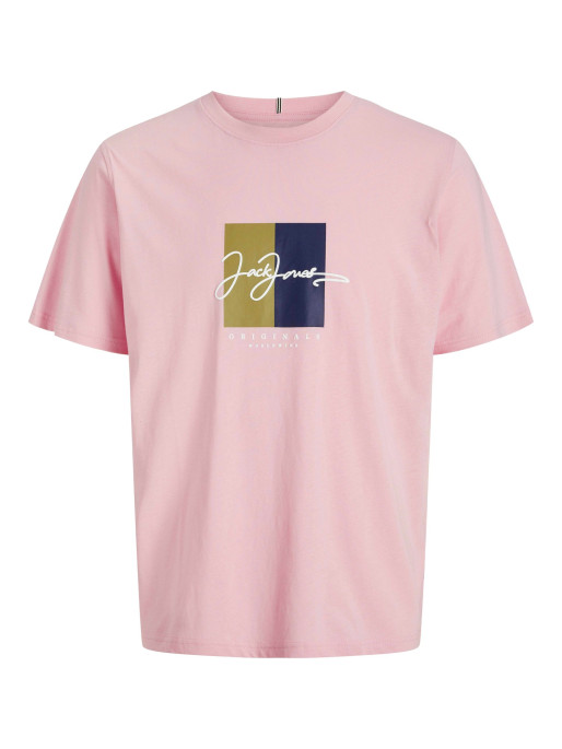 JACK & JONES Men's JORFREDERIKSBERG BOX SCRIPT TEE SS CN LN T-shirt