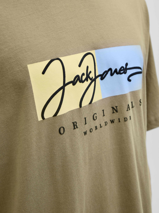 JACK & JONES Men's JORFREDERIKSBERG BOX SCRIPT TEE SS CN LN T-shirt