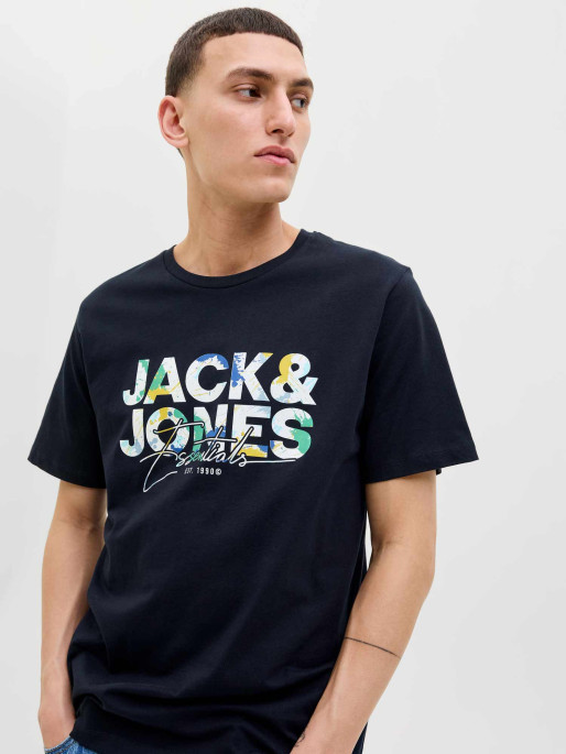 JACK & JONES Tricou Jjgeplas Ss Crew Neck Ln