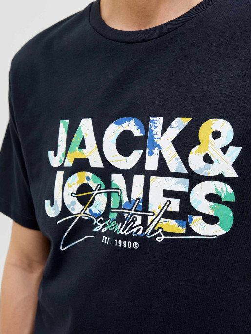 JACK & JONES Tricou Jjgeplas Ss Crew Neck Ln