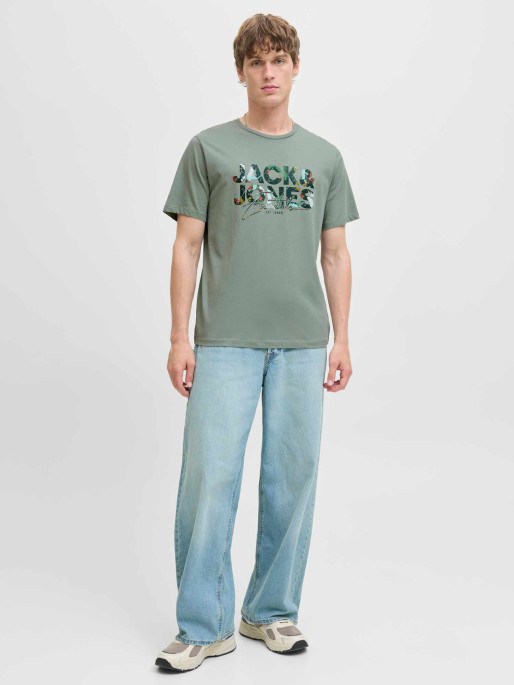 JACK & JONES Tricou Jjgeplas Ss Crew Neck Ln