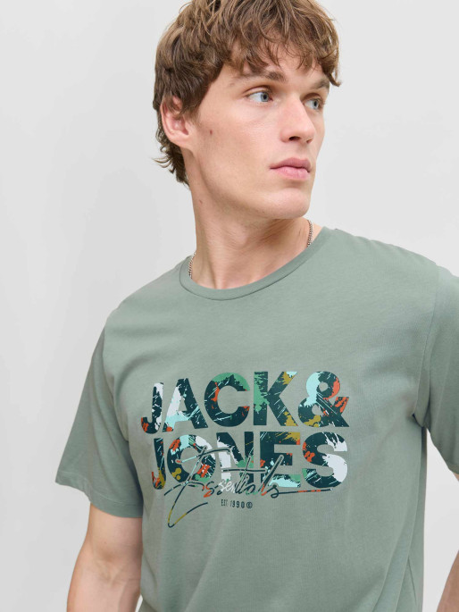JACK & JONES Tricou Jjgeplas Ss Crew Neck Ln