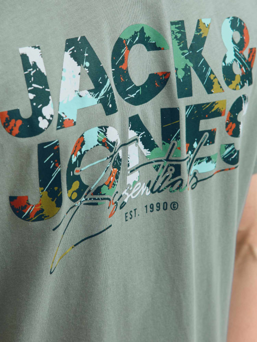 JACK & JONES Tricou Jjgeplas Ss Crew Neck Ln