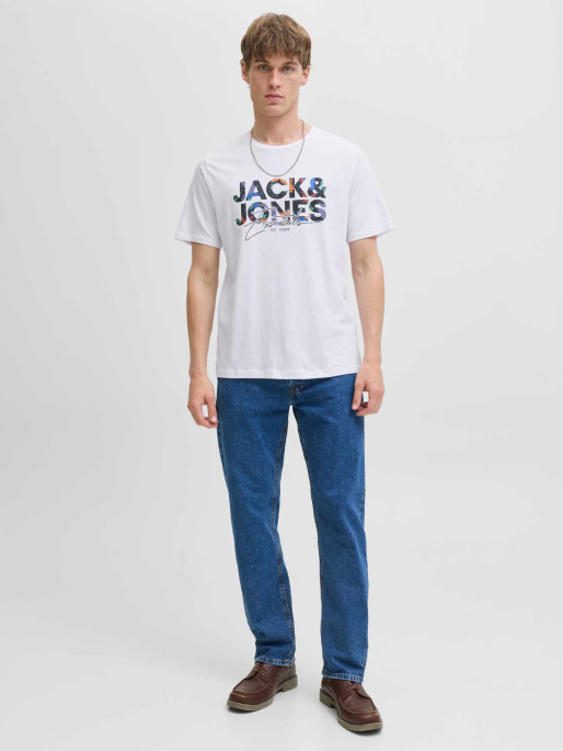 JACK & JONES Tricou Jjgeplas Ss Crew Neck Ln