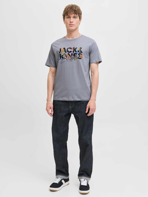 JACK & JONES Tricou Jjgeplas Ss Crew Neck Ln