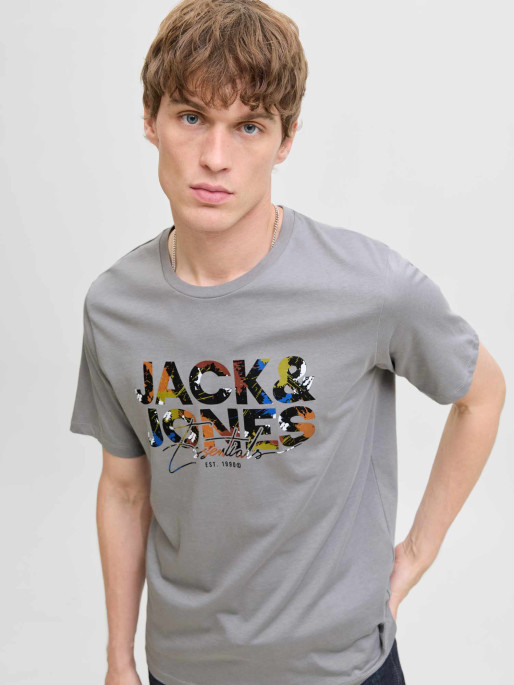 JACK & JONES Tricou Jjgeplas Ss Crew Neck Ln