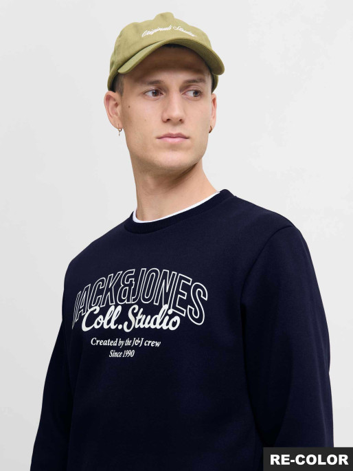 JACK & JONES Μακρυμάνικη Μπλούζα JJMAKOTO SWEAT CREW NECK