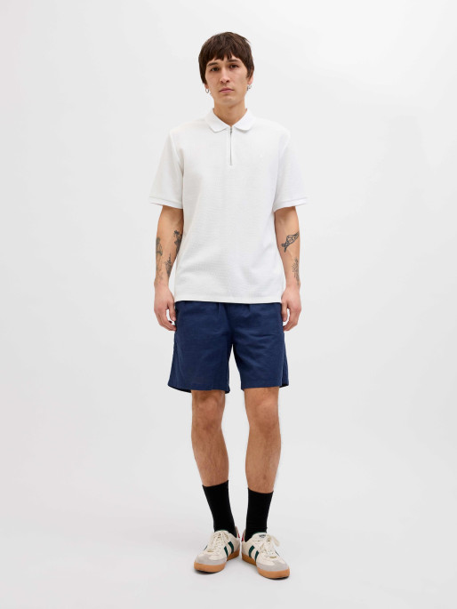 JACK & JONES Tricou Jjeaustin Zip Ss Noos