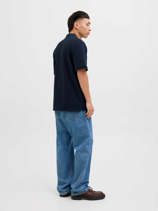 JACK & JONES Tricou Jjeaustin Zip Ss Noos