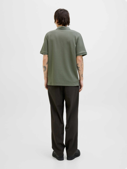 JACK & JONES Tricou Jjeaustin Zip Ss Noos