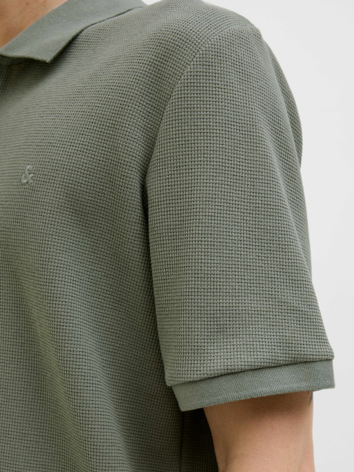 JACK & JONES Tricou Jjeaustin Zip Ss Noos