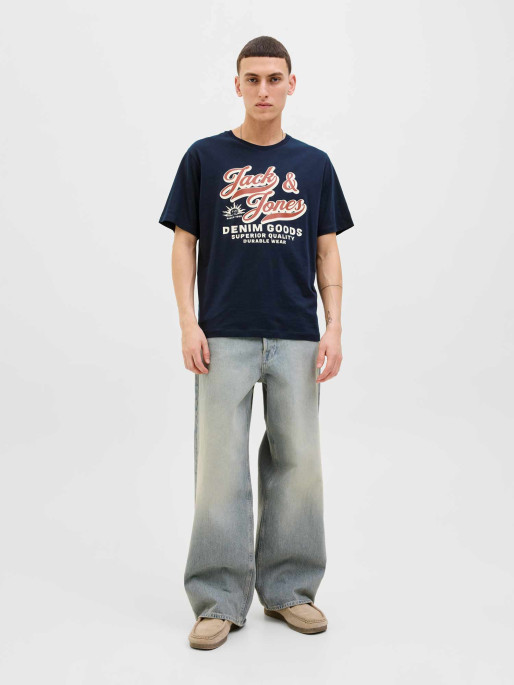 JACK & JONES JJELOGO TEE SS O-NECK 2 COL AW25 SN