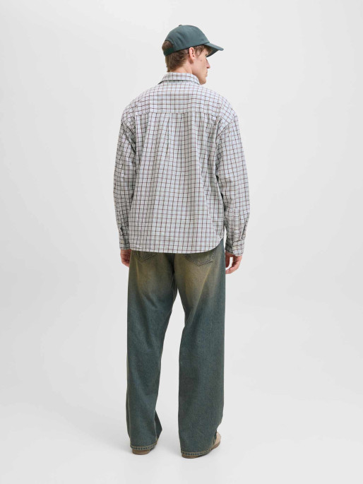 JACK & JONES Πουκάμισο JORMEADOWS OVERSIZED CHECK SHIRT LS