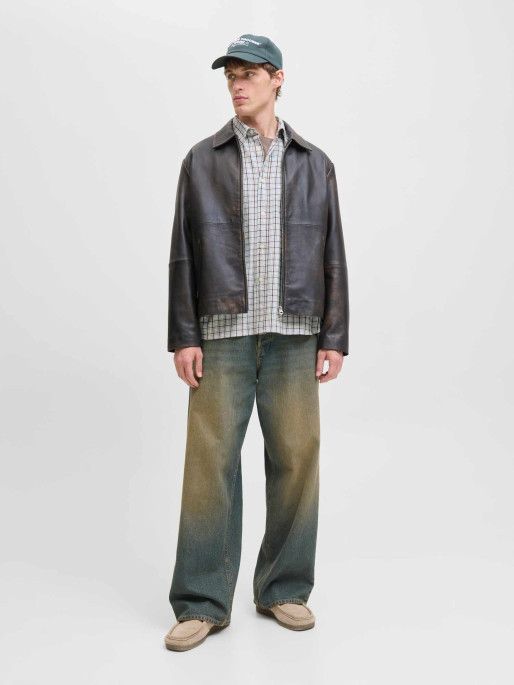 JACK & JONES Πουκάμισο JORMEADOWS OVERSIZED CHECK SHIRT LS