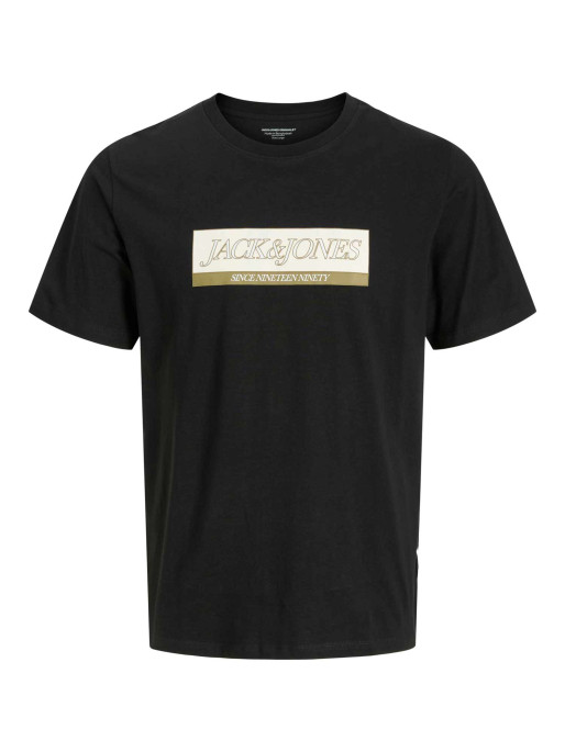 JACK & JONES JORINWOOD BLOCK BRANDING TEE SS CN