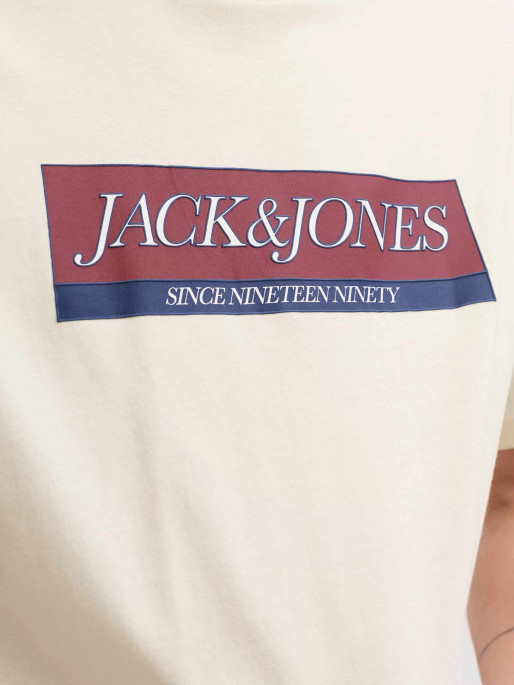 JACK & JONES JORINWOOD BLOCK BRANDING TEE SS CN