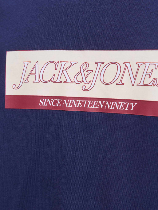 JACK & JONES JORINWOOD BLOCK BRANDING TEE SS CN