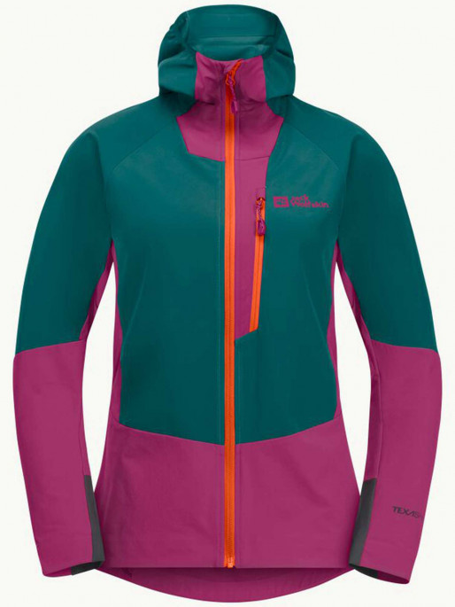 JACK WOLFSKIN Ženska softshell jakna ALPSPITZE HOODY W