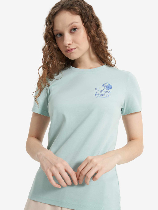 DEMIX Κοντομάνικη Μπλούζα W D motivational slogan tee