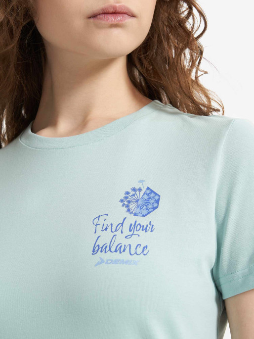 DEMIX Κοντομάνικη Μπλούζα W D motivational slogan tee
