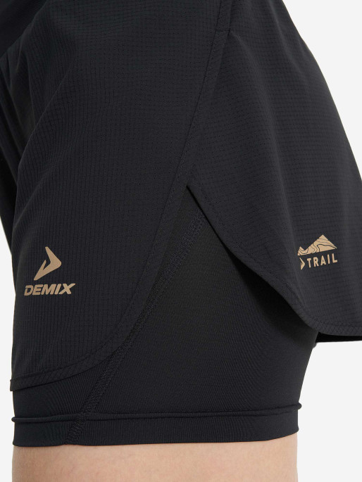 DEMIX Pantaloni scurti W D Running Trail Lined