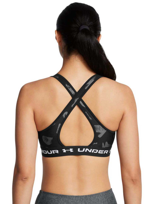 UNDER ARMOUR Bustiera sport Crossback Mid Print