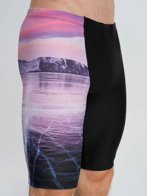 JOSS Бански Mens 42cm Training AOP Jammers