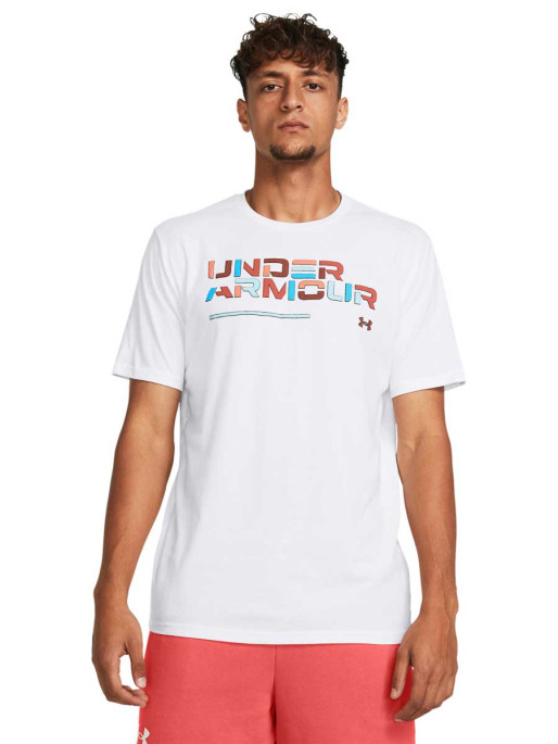 UNDER ARMOUR Κοντομάνικη Μπλούζα UA Colorblock Wordmark SS
