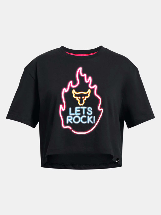 UNDER ARMOUR Pjt Rck Girls Campus Crop T T-shirt