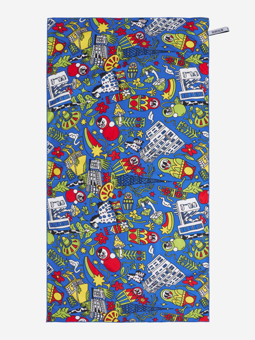 JOSS Кърпа Printed Microfibre Absorbent Swimming Towel