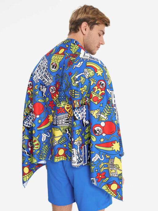 JOSS Кърпа Printed Microfibre Absorbent Swimming Towel