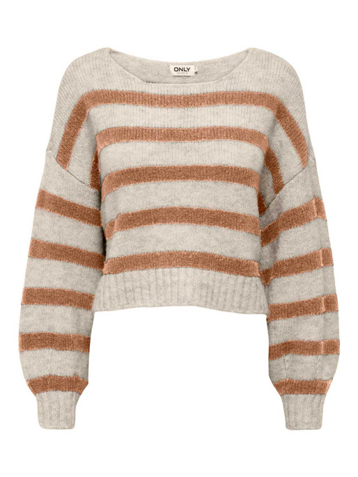 ONLY ONLAYA LIFE L/S BOATNECK PULL CC KNT Sweater