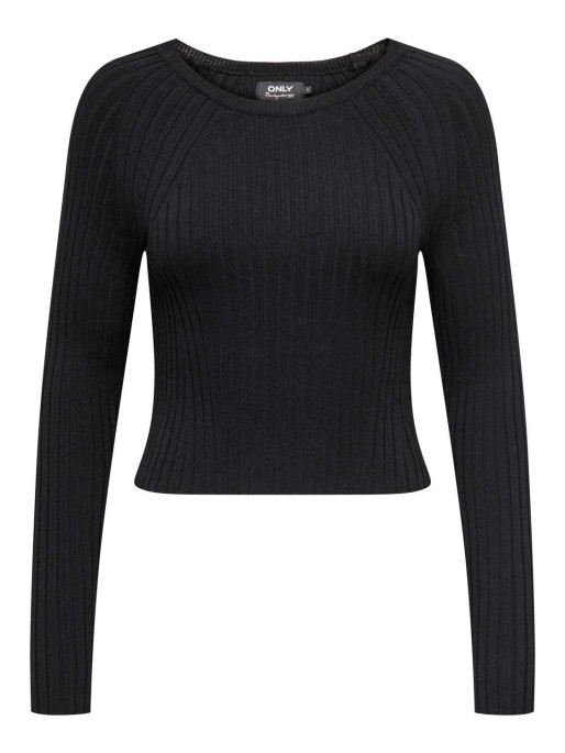 ONLY ONLMEDDI LS RIB CROP O-NECK CC KNT Sweater