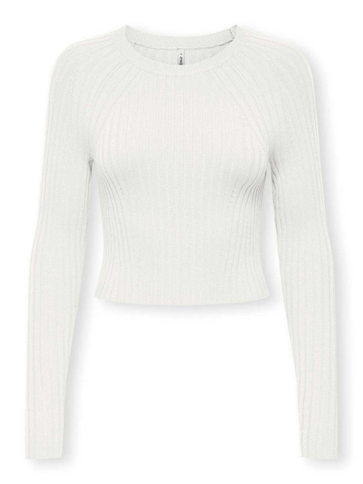 ONLY ONLMEDDI LS RIB CROP O-NECK CC KNT Sweater